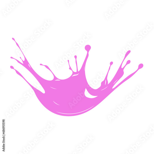 Colorful Vector Illustration of  Water Splash