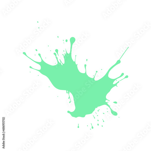 Colorful Vector Illustration of  Water Splash