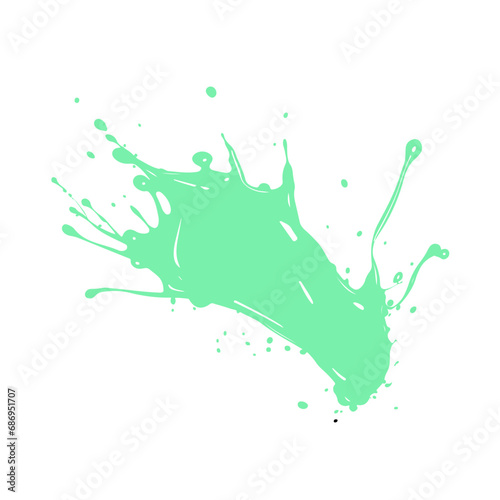 Colorful Vector Illustration of  Water Splash