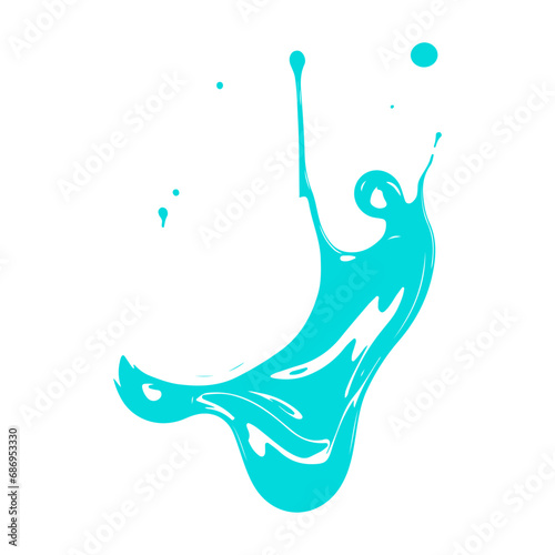 Vector Illustration of Liquid