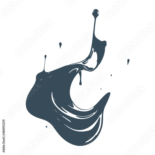 Vector Illustration of Liquid