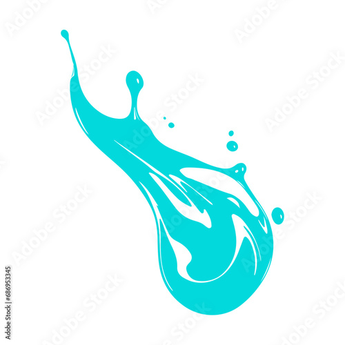 Vector Illustration of Liquid
