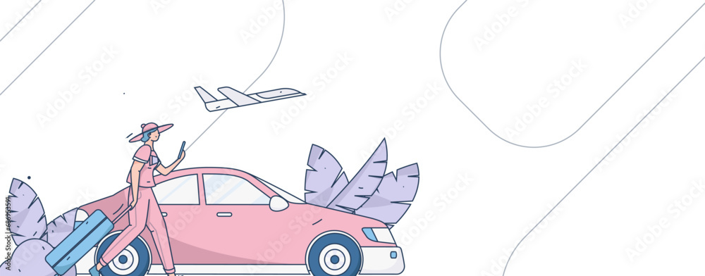 Holiday travel travel characters internet background vector hand drawn illustration
Holiday travel travel characters internet background vector hand drawn illustration