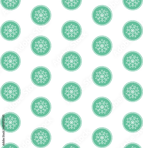 Digital png illustration of green floral pattern on transparent background