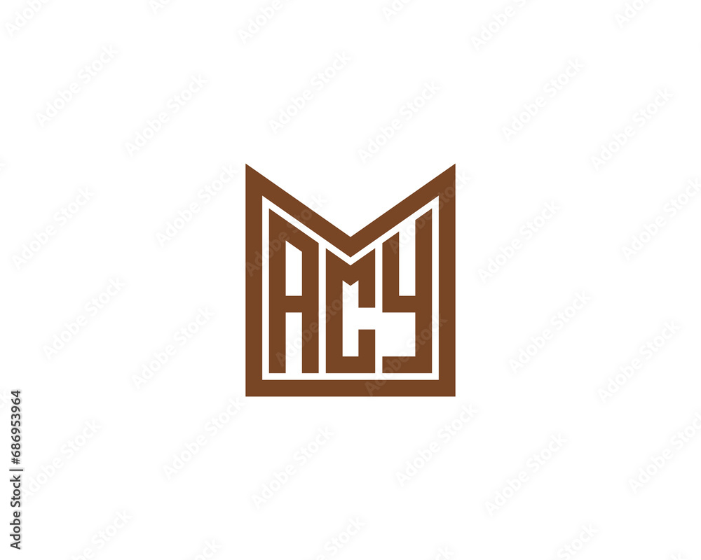 ACY logo design vector template ACY logo design vector template