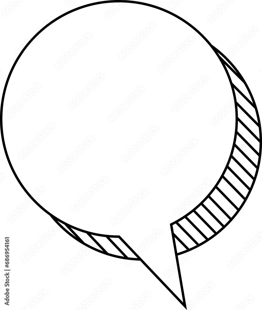 Digital png illustration of white speech bubble with copy space on transparent background Digital png illustration of white speech bubble with copy space on transparent background