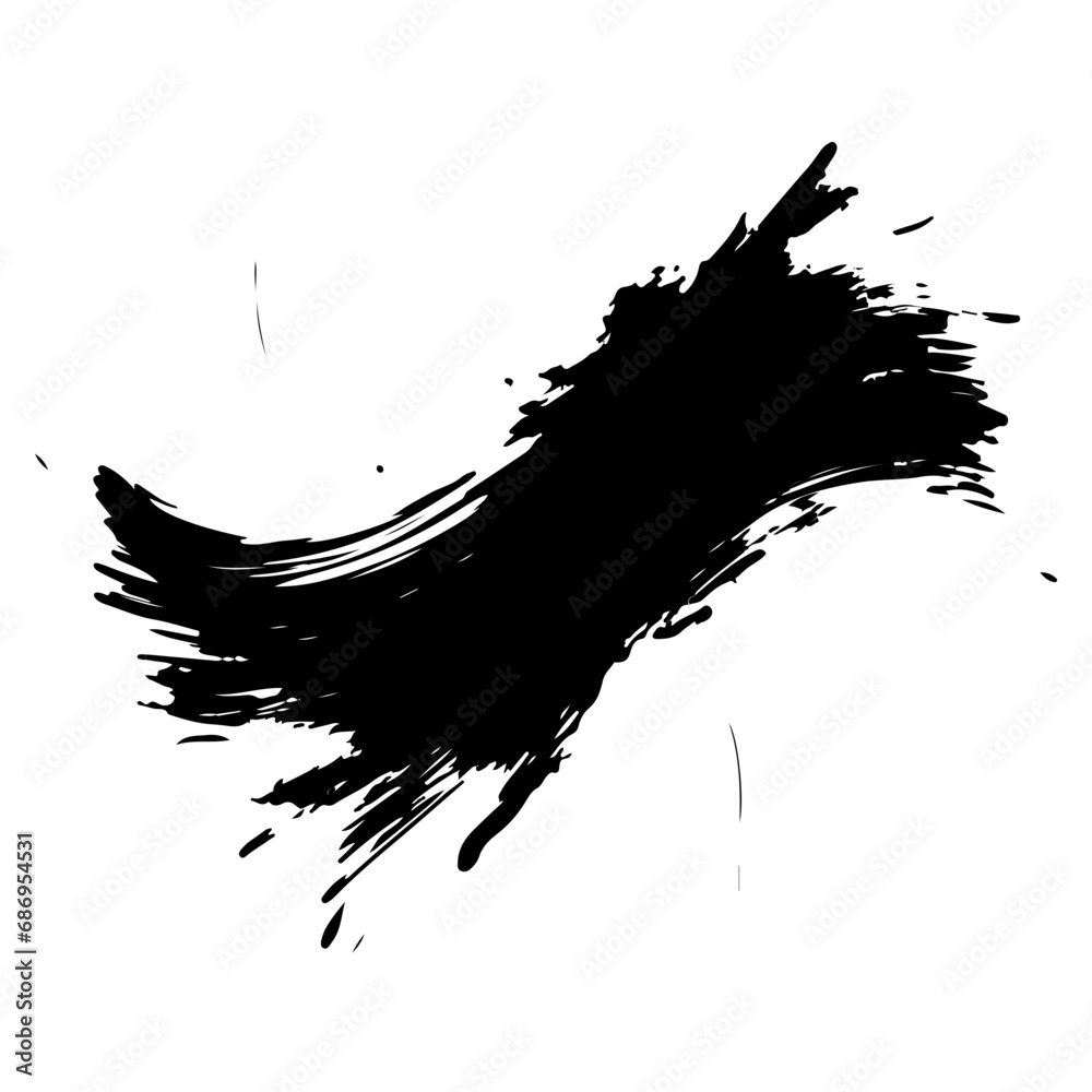 Simple Brush Vector Illustration. SVG Simple Brush Vector Illustration. SVG