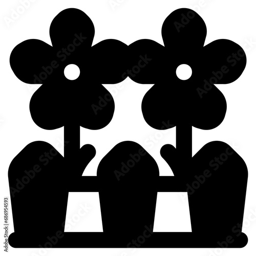 garden vector icon. real estate icon solid style. perfect use for logo, presentation, website, and more. simple modern icon design glyph style