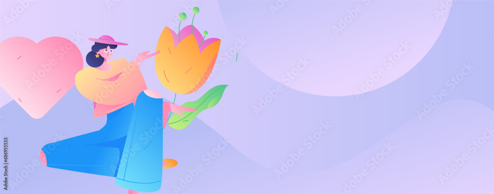 3.12 International Women's Day professional women flat character vector concept operation hand drawn illustration
