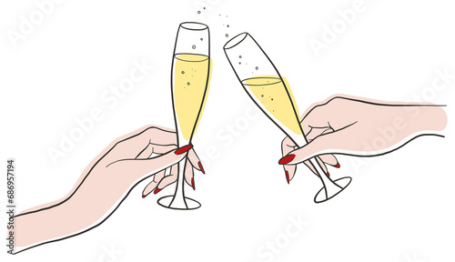 Digital png illustration of female hands making toast on transparent background
