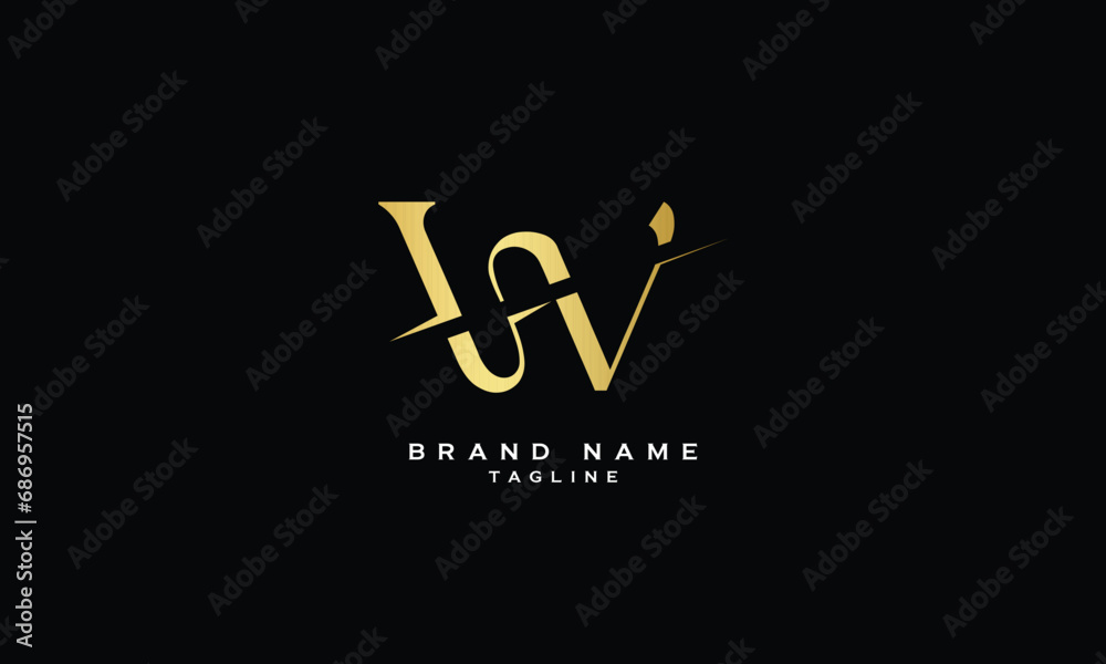 WA, AW, Abstract initial monogram letter alphabet logo design
