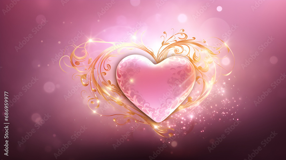 background with heart heart, love, valentine, day, vector, card, symbol, romance, illustration, valentines, pink, celebration, holiday, romantic, shape, decoration, 