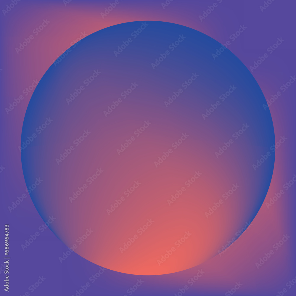 Digital png illustration of blue square and circle with copy space on transparent background