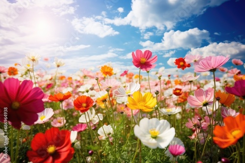 Beautiful meadow full of spring flowers © kardaska