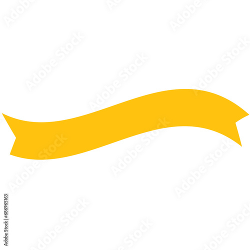 Digital png illustration of yellow badge with copy space on transparent background