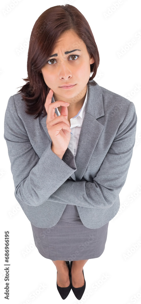 Digital png photo of biracial businesswoman standing on transparent background Digital png photo of biracial businesswoman standing on transparent background