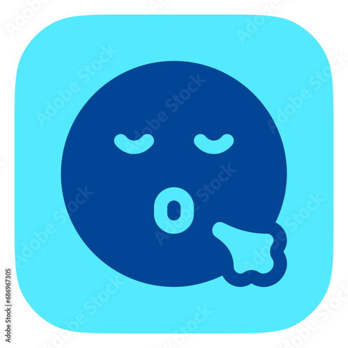 Editable sigh, relief, expression emoticon vector icon. Part of a big icon set family. Part of a big icon set family. Perfect for web and app interfaces, presentations, infographics, etc