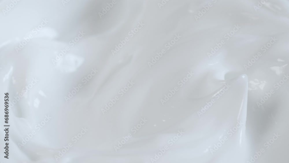 Macro white smooth eye, skin cream texture, closeup beauty facial cosmetics mask Macro white smooth eye, skin cream texture, closeup beauty facial cosmetics mask
