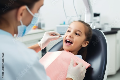 歯の検診を受ける女の子イメージ01