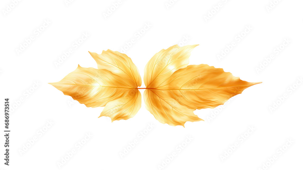 Set of images of luxurious golden leaves isolated on white background. Perfect for holiday decorations, greeting cards, brochures or posters. On a transparent background. Isolated. Set of images of luxurious golden leaves isolated on white background. Perfect for holiday decorations, greeting cards, brochures or posters. On a transparent background. Isolated.
