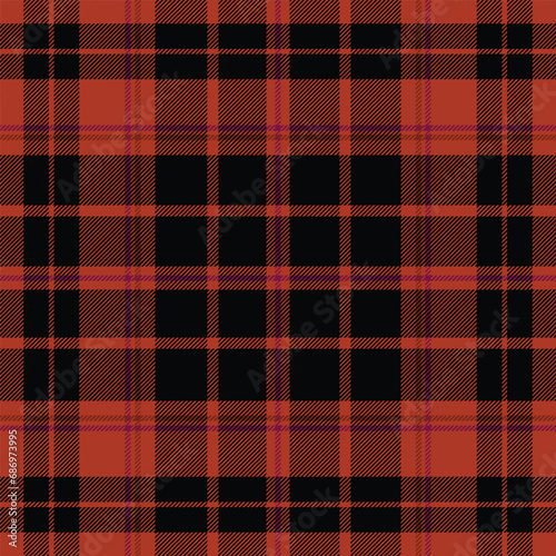Black and Red Buffalo Plaid Seamless Pattern, Diagonal Gingham Red Crimson Elegant Tartan, Scottish Cage for Fabric Textile or Digital Paper