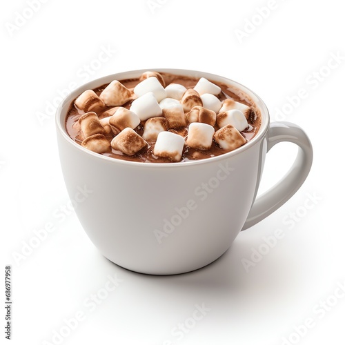 a cup of hot chocolate with marshmallows