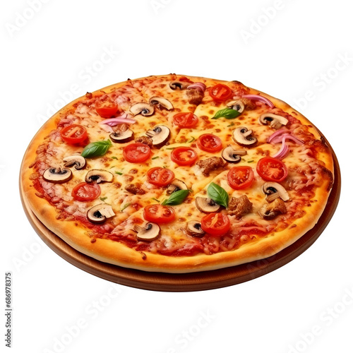 Photo of Fresh delicious Pizza.