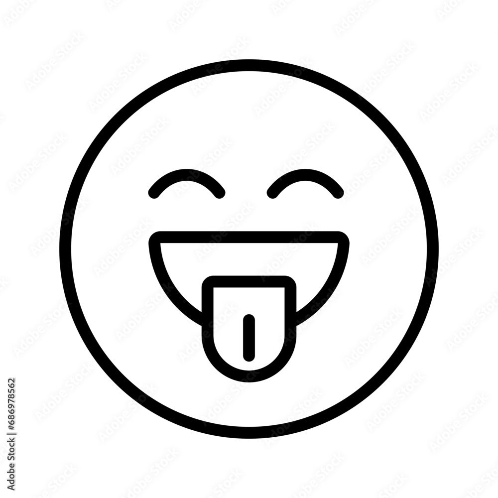 Black line icon for Teasing