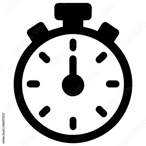 stop clock symbol icon