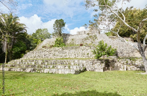 The amazing Mayan ruins of Kohunlich in Quintana Roo, Mexico photo