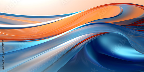 A colorful wave is shown against a white background. Chromatic Wave Delight . 