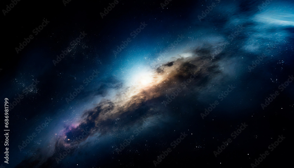 Fototapeta premium 宇宙空間の中に広がる星雲