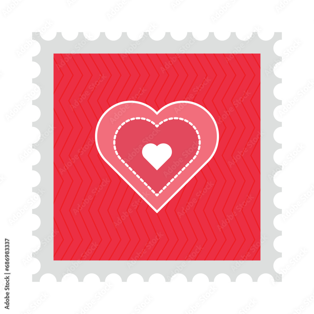 Valentine Day Stamp