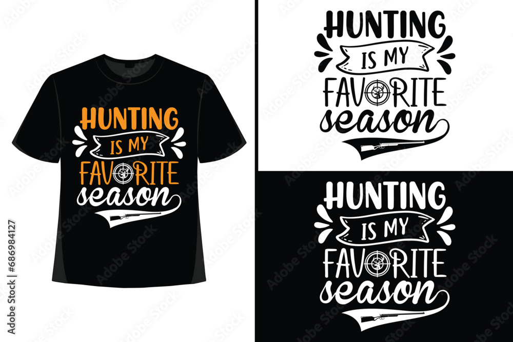 Hunting t shirt design vector, Hunt t shirt design, hunting t shirt ,deer hunting vector, outdoor hunting t shirt design, Graphic prints set with Deer skull, Shotgun, target, and Stock vector backgrou