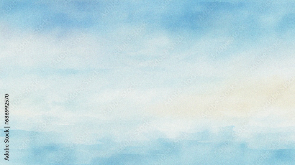 Fototapeta premium watercolor painting of abstract ocean horizon sunset background template