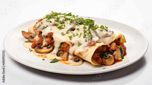 Mushroom Lasagna Roll