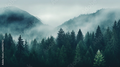Nature background misty