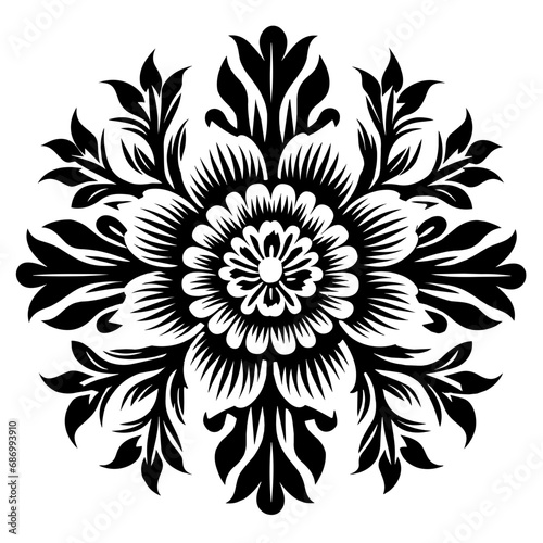 Oriental Ornament Pattern Illustration. SVG