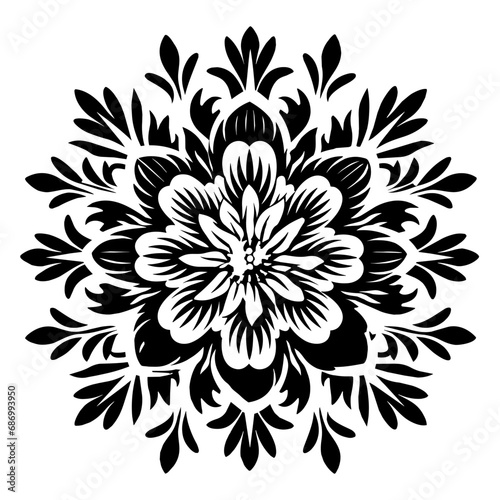 Oriental Ornament Pattern Illustration. SVG