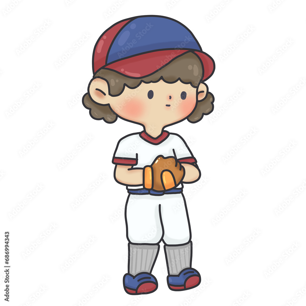 Cartoon baseball player Cartoon baseball player