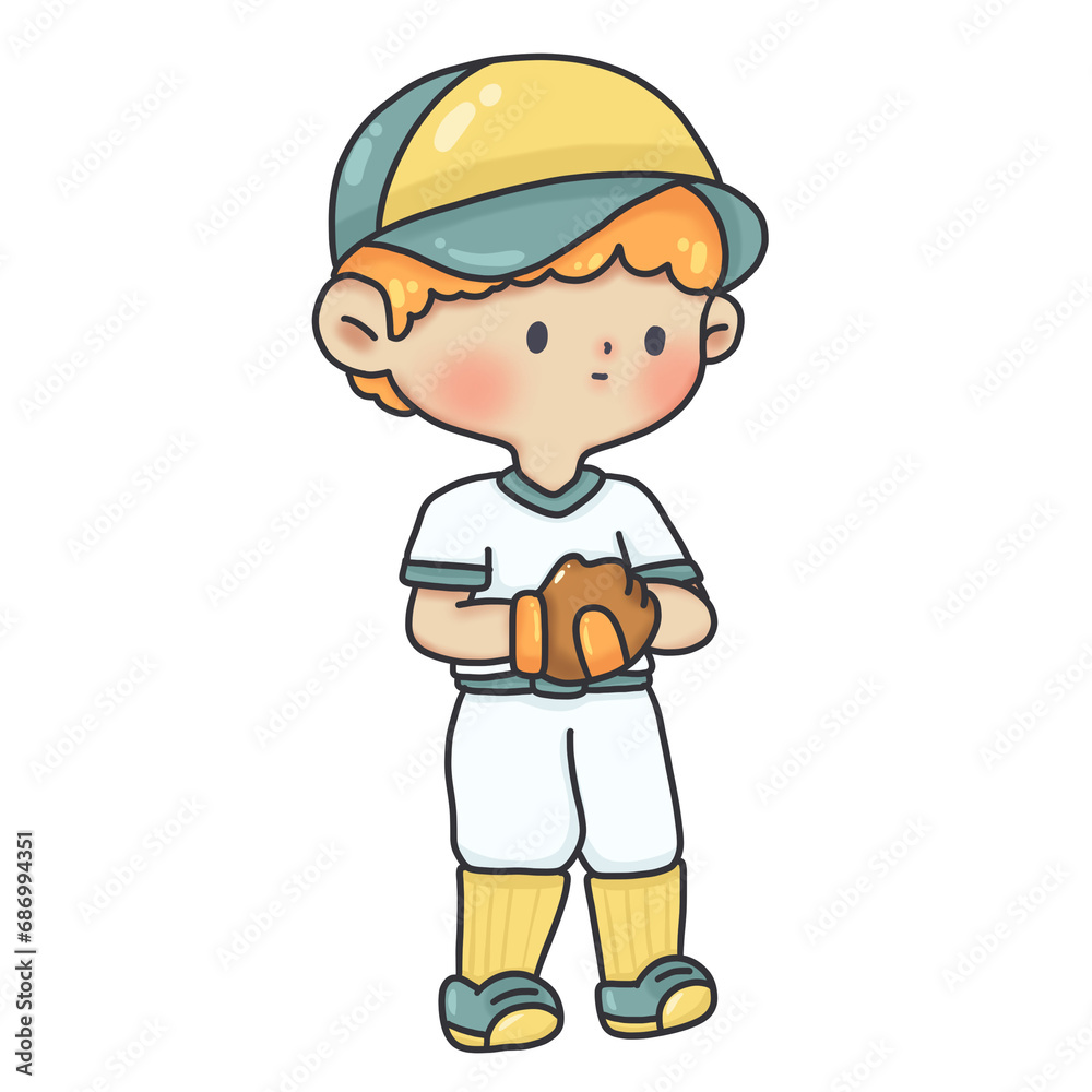 Cartoon baseball player Cartoon baseball player