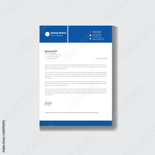  Modern business and corporate letterhead template