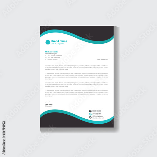  Modern business and corporate letterhead template