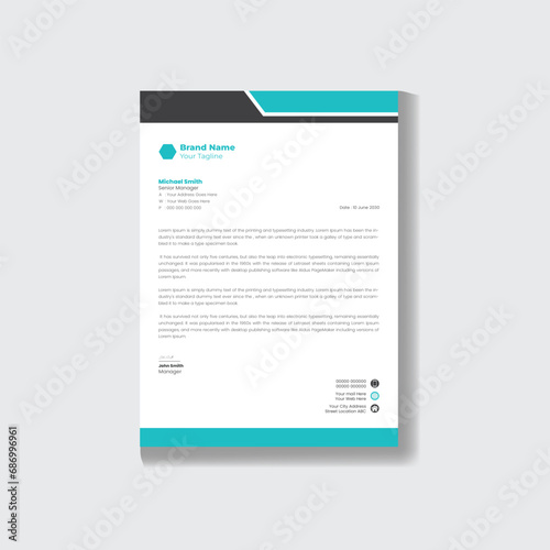  Modern business and corporate letterhead template