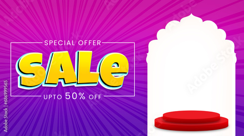 Special offer, Sale Banner, Advertisement, Social Media Post, Web Banner Template, Creative Concept, Graphic Design Element