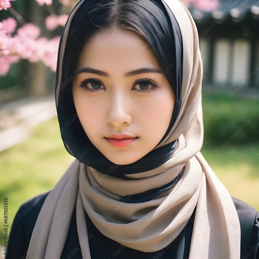 Beautiful Hijab Asian Women Background Beautiful Hijab Asian Women Background