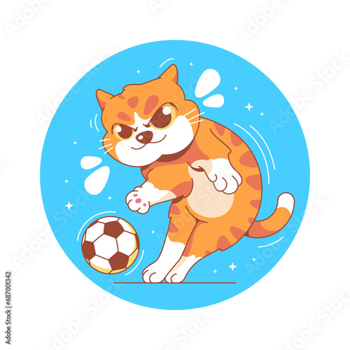 funny cat meme vector 