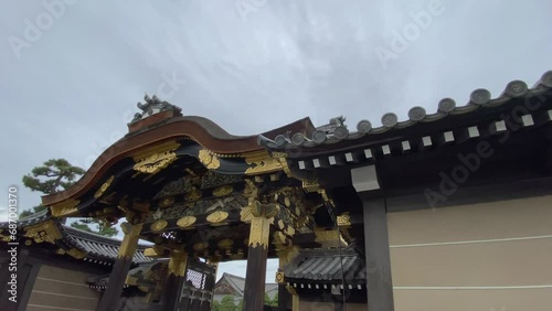 Main gate of Nijo Castle, World Heritage Site.