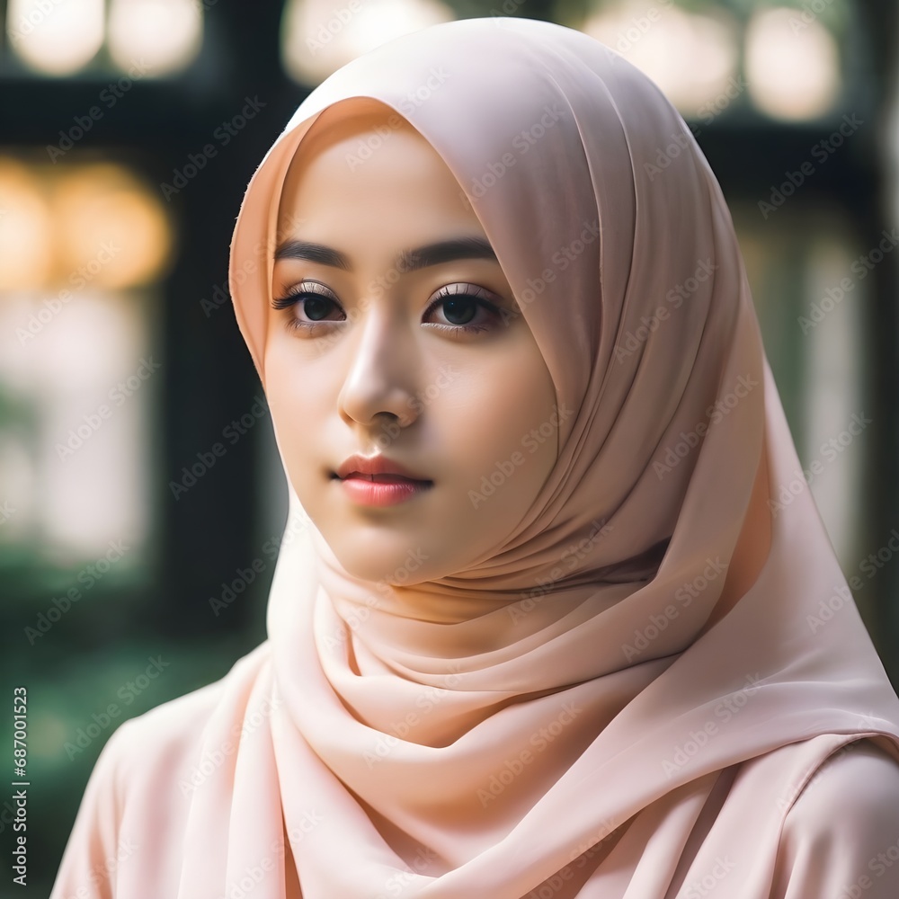 Beautiful Hijab Asian Women Background Beautiful Hijab Asian Women Background