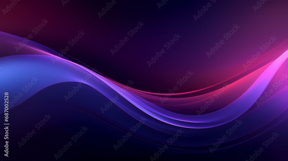 abstract background with smooth lines in blue and purple colors, vector illustration